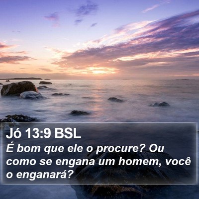 Jó 13:9 BSL Bible Verse Image