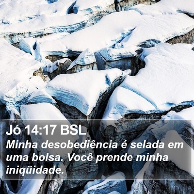 Jó 14:17 BSL Bible Verse Image