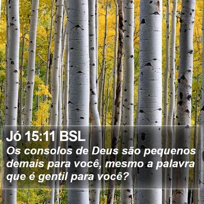 Jó 15:11 BSL Bible Verse Image