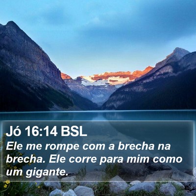 Jó 16:14 BSL Bible Verse Image