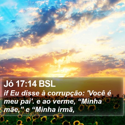 Jó 17:14 BSL Bible Verse Image