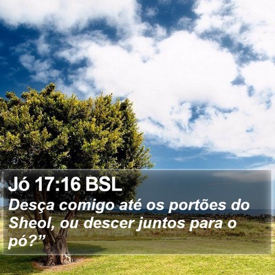 Jó 17:16 BSL Bible Verse Image