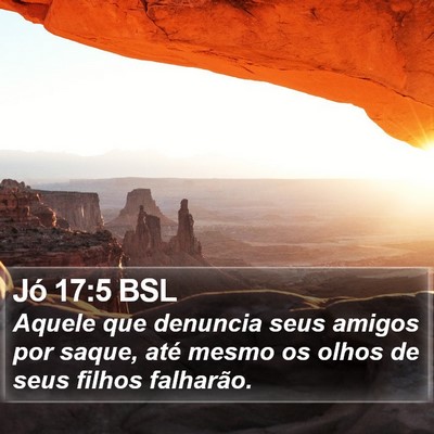 Jó 17:5 BSL Bible Verse Image