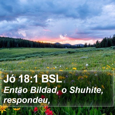 Jó 18:1 BSL Bible Verse Image