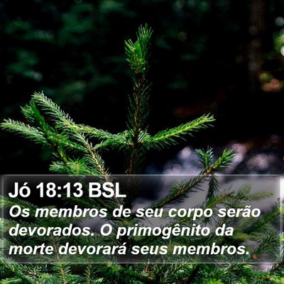Jó 18:13 BSL Bible Verse Image