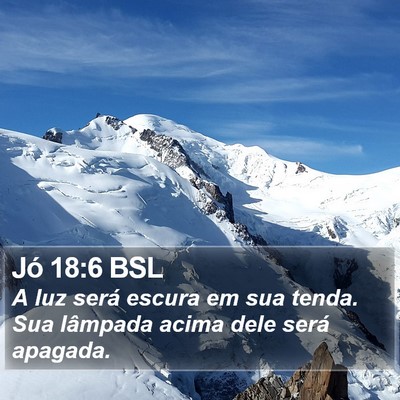 Jó 18:6 BSL Bible Verse Image