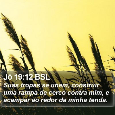 Jó 19:12 BSL Bible Verse Image