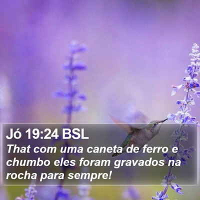 Jó 19:24 BSL Bible Verse Image