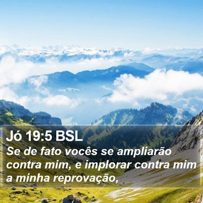 Jó 19:5 BSL Bible Verse Image