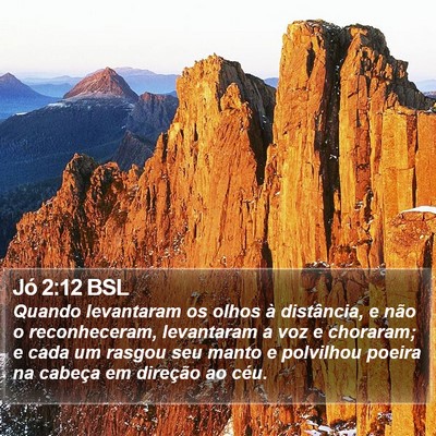 Jó 2:12 BSL Bible Verse Image