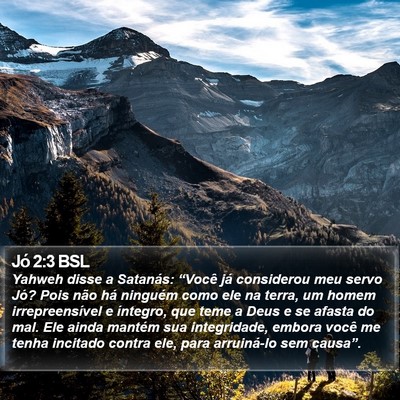 Jó 2:3 BSL Bible Verse Image