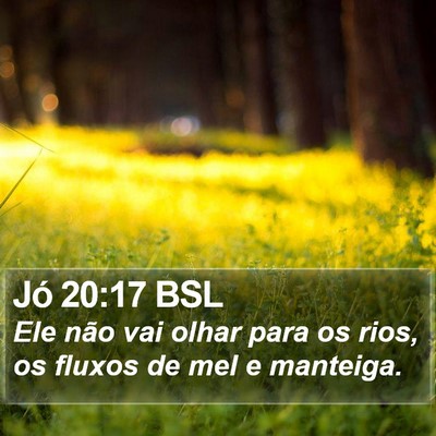 Jó 20:17 BSL Bible Verse Image