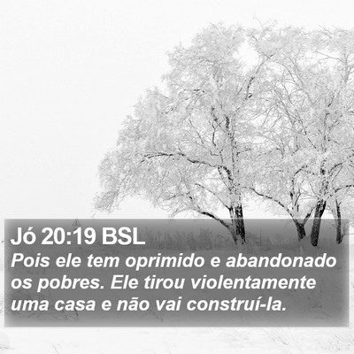Jó 20:19 BSL Bible Verse Image