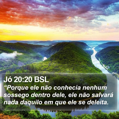 Jó 20:20 BSL Bible Verse Image