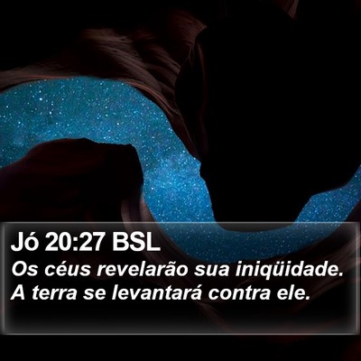 Jó 20:27 BSL Bible Verse Image