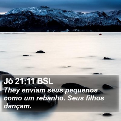 Jó 21:11 BSL Bible Verse Image