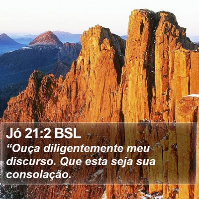 Jó 21:2 BSL Bible Verse Image