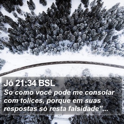 Jó 21:34 BSL Bible Verse Image