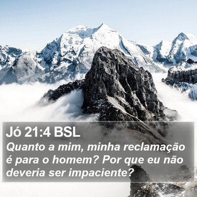 Jó 21:4 BSL Bible Verse Image