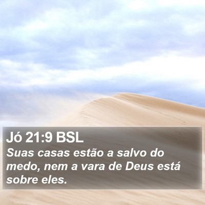 Jó 21:9 BSL Bible Verse Image
