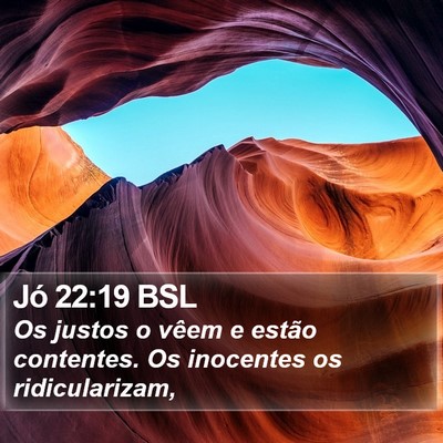Jó 22:19 BSL Bible Verse Image