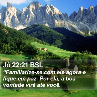 Jó 22:21 BSL Bible Verse Image