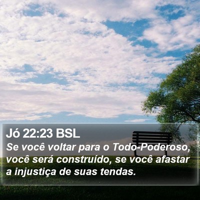 Jó 22:23 BSL Bible Verse Image