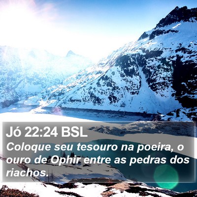 Jó 22:24 BSL Bible Verse Image