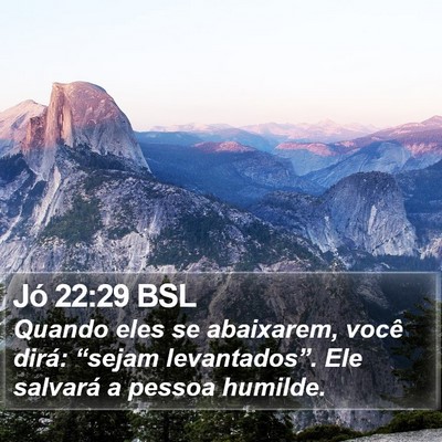 Jó 22:29 BSL Bible Verse Image