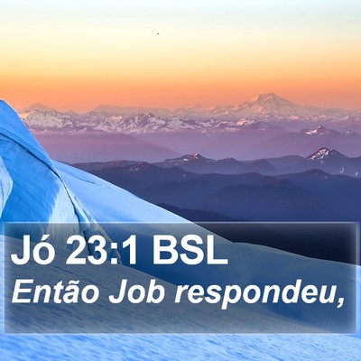 Jó 23:1 BSL Bible Verse Image