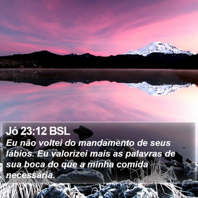 Jó 23:12 BSL Bible Verse Image