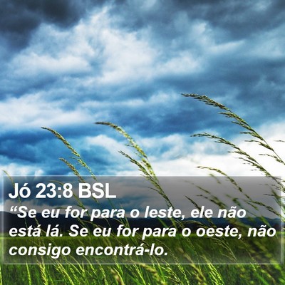 Jó 23:8 BSL Bible Verse Image