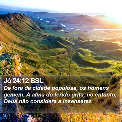 Jó 24:12 BSL Bible Verse Image