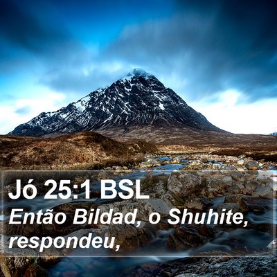 Jó 25:1 BSL Bible Verse Image