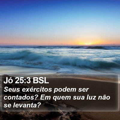 Jó 25:3 BSL Bible Verse Image