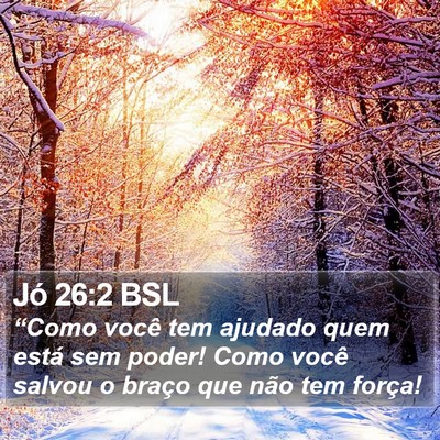 Jó 26:2 BSL Bible Verse Image