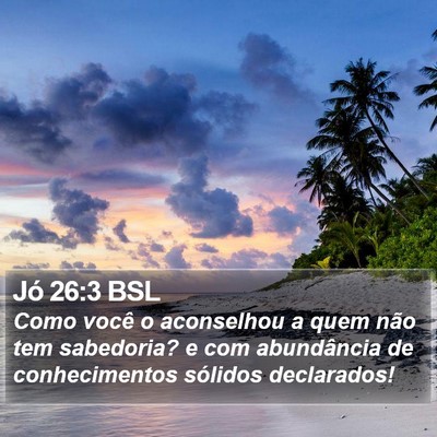 Jó 26:3 BSL Bible Verse Image