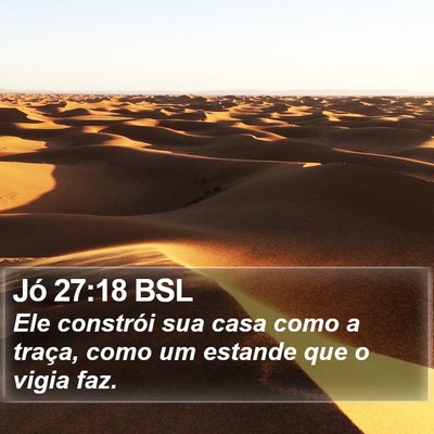 Jó 27:18 BSL Bible Verse Image