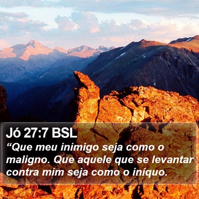 Jó 27:7 BSL Bible Verse Image