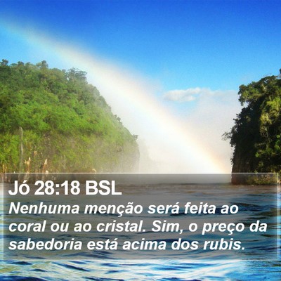 Jó 28:18 BSL Bible Verse Image