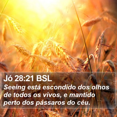Jó 28:21 BSL Bible Verse Image