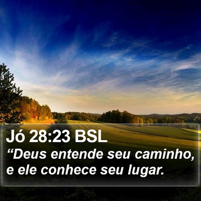 Jó 28:23 BSL Bible Verse Image