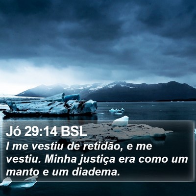Jó 29:14 BSL Bible Verse Image