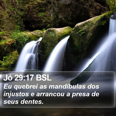 Jó 29:17 BSL Bible Verse Image