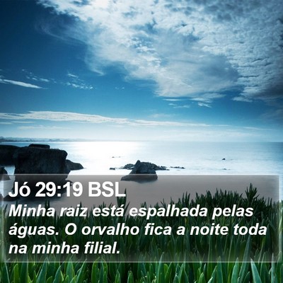 Jó 29:19 BSL Bible Verse Image