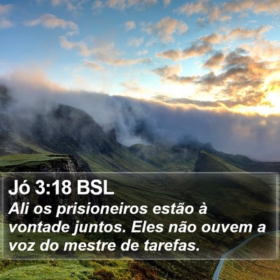 Jó 3:18 BSL Bible Verse Image