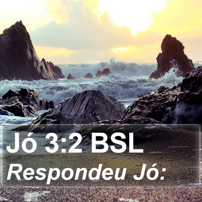 Jó 3:2 BSL Bible Verse Image