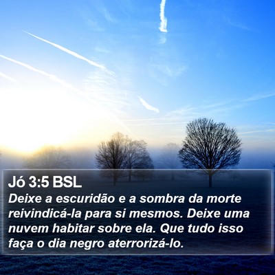Jó 3:5 BSL Bible Verse Image