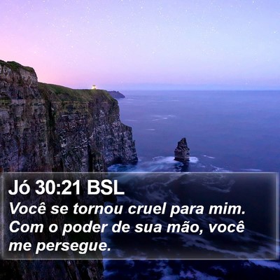 Jó 30:21 BSL Bible Verse Image