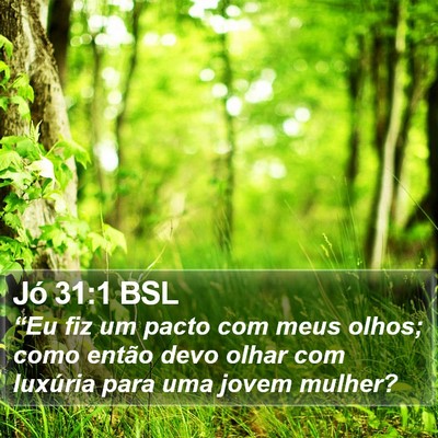 Jó 31:1 BSL Bible Verse Image